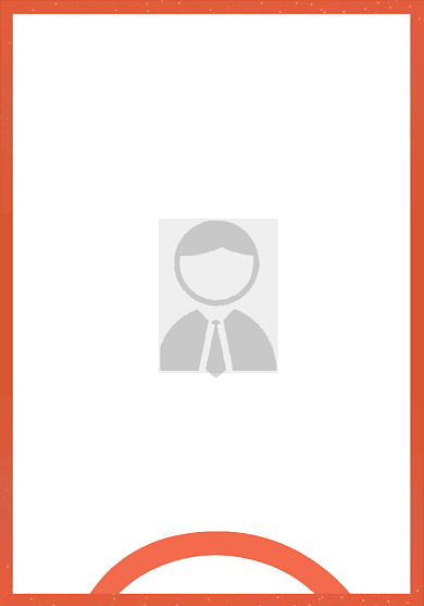 员工证橙色科技线条商务风简约工作证背景