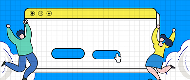 卡通扁平考研冲刺新媒体首图背景