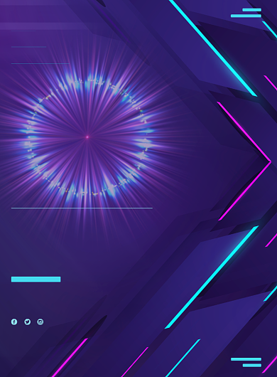 未来科技几何线条技术研讨会议宣传海报背景