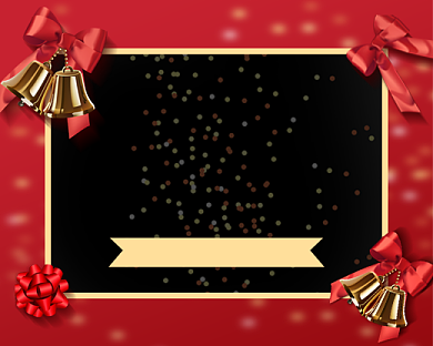 圣诞节红色喜庆促销小程序封面背景