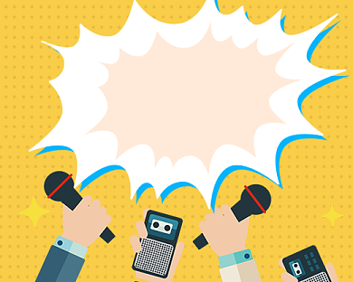 黄色热点新闻明星八卦小程序封面背景