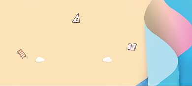 早教中心优惠券代金券背景