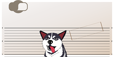 WIFI网络卡通可爱横版温馨提示卡背景