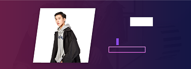 214情人节潮酷男装服装春装外套海报banner背景