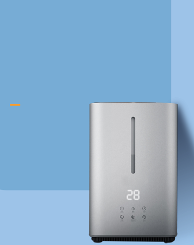 数码家电空气净化器C4D极简ins风电商海报背景