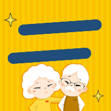 预防老年骨质疏松简约插画公众号次图背景