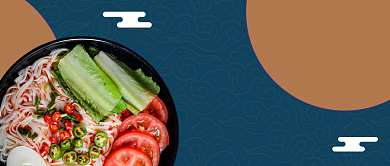 网红美食测评公众号首图背景