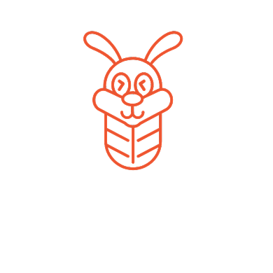 兔子卡通电商微商logoVI背景