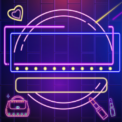 黑五海淘炫彩霓虹公众号次图背景