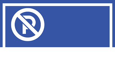 禁止停车高端蓝色横版温馨提示卡背景