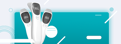 体温枪温度计淘宝电商banner背景