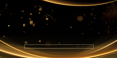 企业年会签到处黑色金沙大气桌牌背景