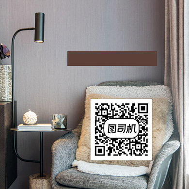 家纺家居简约大气方形二维码背景