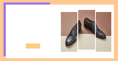 冬日新品男士皮鞋海报背景