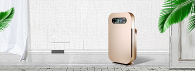 居家简约风格淘宝空气净化器海报背景