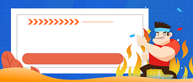 健身入门手绘卡通公众号首图背景