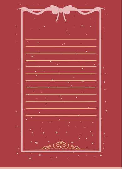 圣诞祝福红色简约礼物盒背景信纸背景