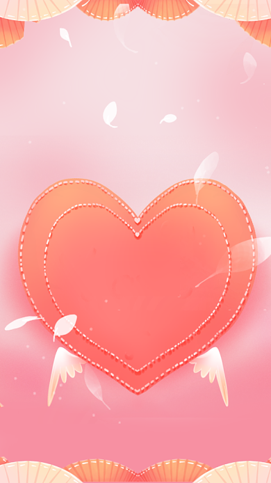 情人节贺卡祝福浪漫手机海报背景