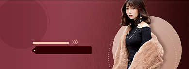 冬季御寒皮草皮革外套海报banner背景