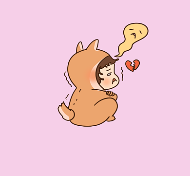 粉系别碰我是玻璃心当代社交朋友圈封面背景