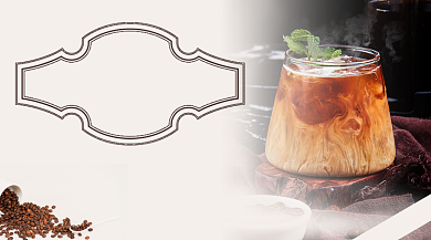 咖啡奶茶新品促销暖冬热饮广告banner背景