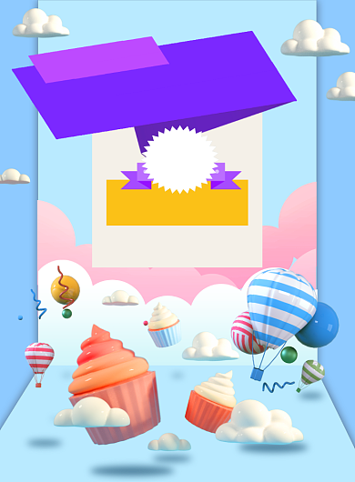 翻糖蛋糕半价优惠背景