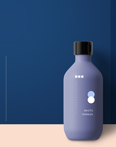 护肤沐浴露洗护身体乳C4D背景极简ins风电商海报背景