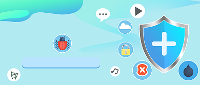 网络安全手绘卡通公众号首图背景