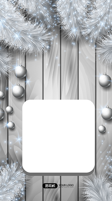 圣诞节贺卡手机海报背景