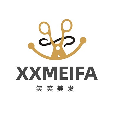 金剪子理发美发造型LOGO