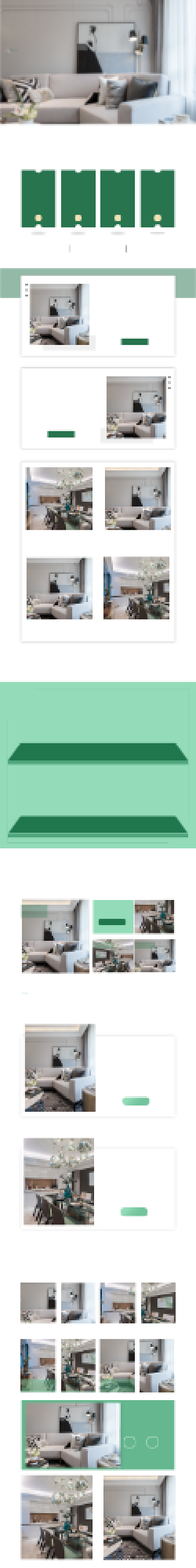 绿色简约风家具家居家装电商首页背景