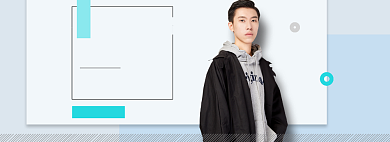 燃冬季男装电商全屏海报背景