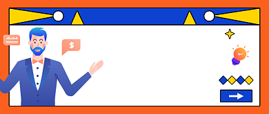 创意卡通职场经验公众号首图背景