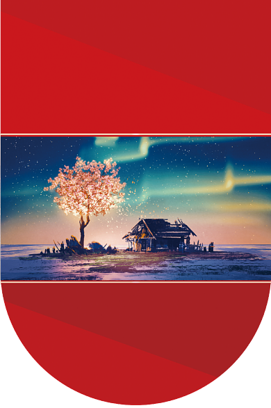 房地产促销简约红色大气宜居旺铺吊旗背景