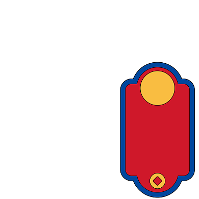 年货节新品推荐红色中国风主图图标背景