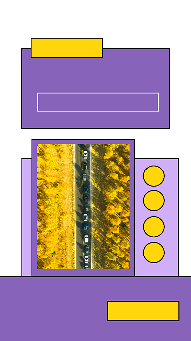 紫色时尚中秋旅游枫树景色配图背景