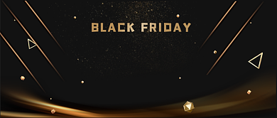黑色星期五嗨购节黑金促销公众号首图背景