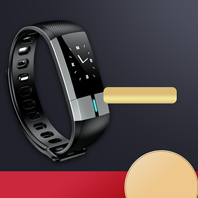 智能AI手环数码手机电脑耳机促销直通车背景