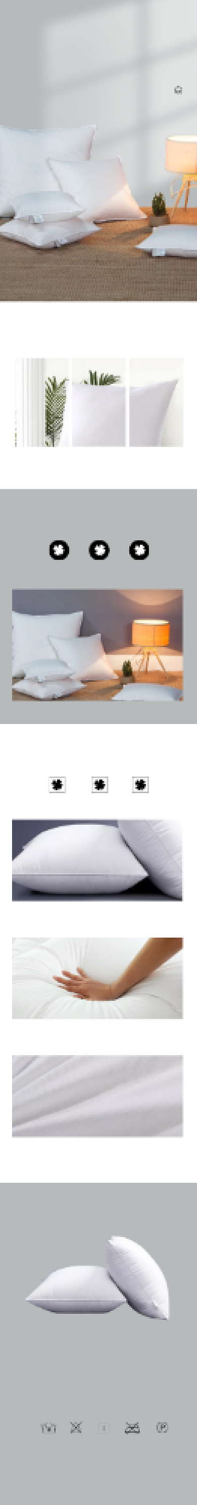 枕芯丝绒安睡枕芯日用家居详情页背景