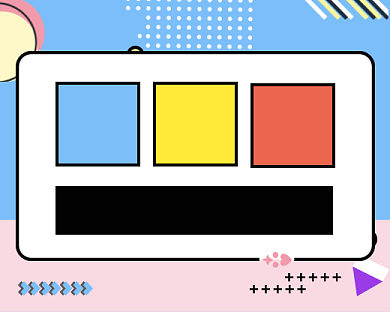 孟菲斯风格招聘启事小程序封面背景