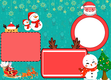 圣诞节小报手抄报背景