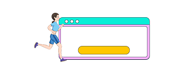 马拉松健康跑步简约插画公众号logo背景