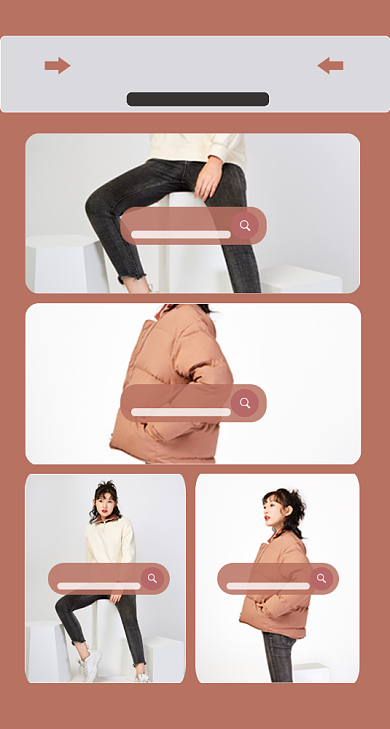 女装潮流单品导航店铺分类关联列表背景