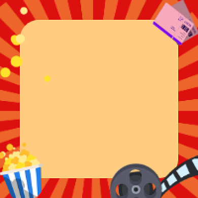 春节影单红色插画公众号次图背景