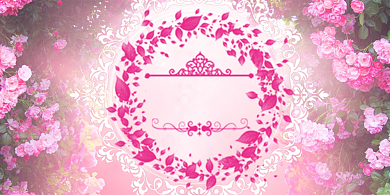 婚礼签到台卡唯美花瓣风台签桌牌背景