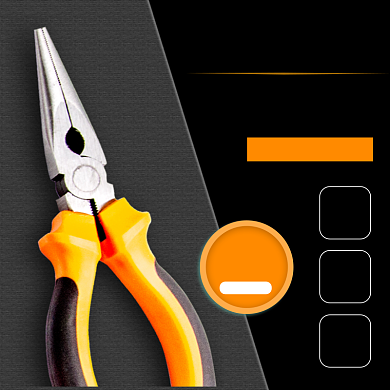 黑色质感双十二数码家电五金剪钳主图背景