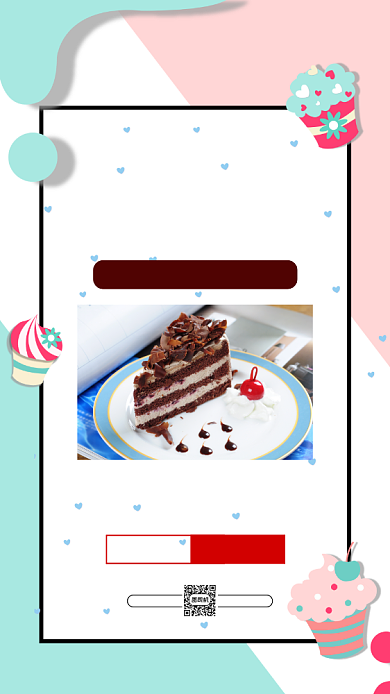 甜品蛋糕营销卡通简约宣传手机海报背景