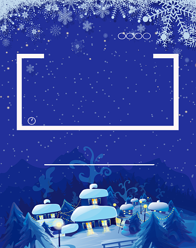 圣诞元旦狂欢节竖版海报背景