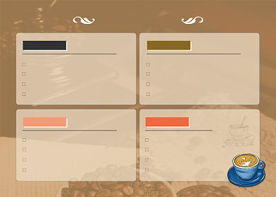 咖啡店简约价目单背景