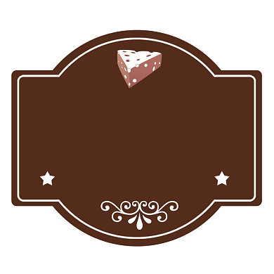 三明治蛋糕面包烘焙简约风标签不干胶背景